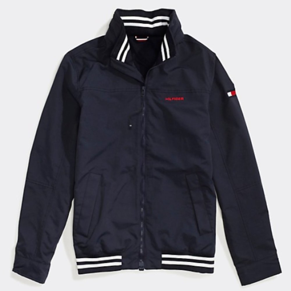 NWT Tommy Hilfiger Men's Large Adaptive Regatta Jacket With Magnetic Zipper Navy